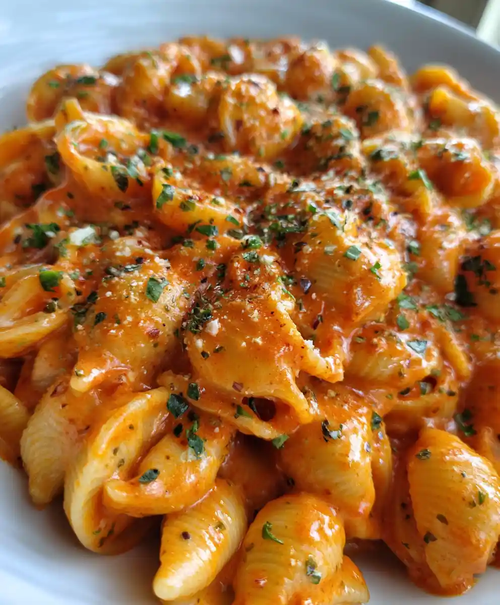 Gigi Hadid Pasta Creamy Tomato Shells (No Vodka)