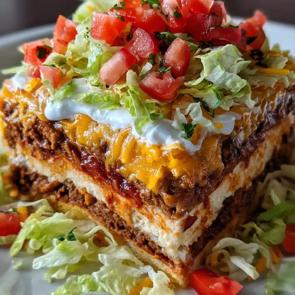 Layered Taco Dip Recipe With Refried Beans 1759563004.0123312