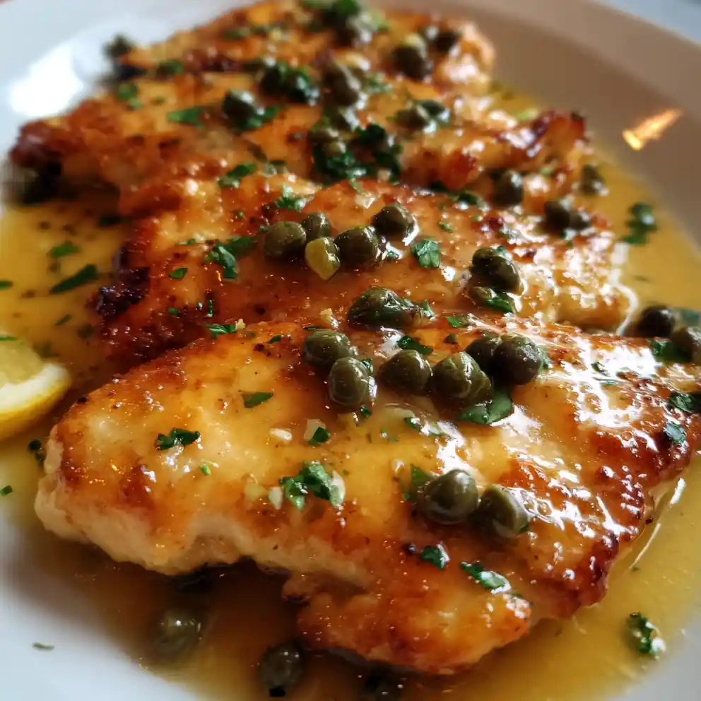 Lemon-Caper Chicken Piccata Recipe Skillet