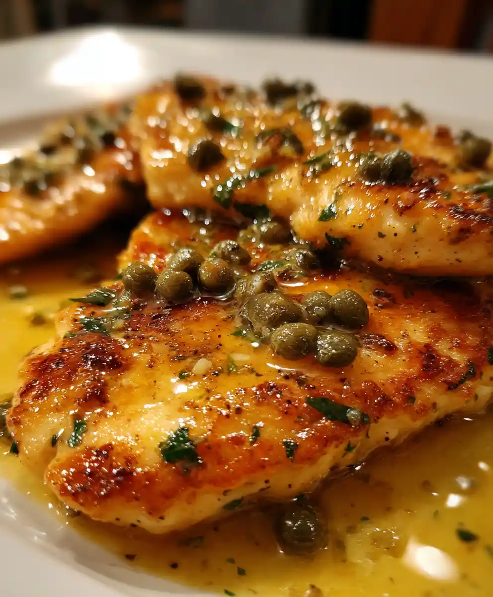 Lemon-Caper Chicken Piccata Recipe Skillet