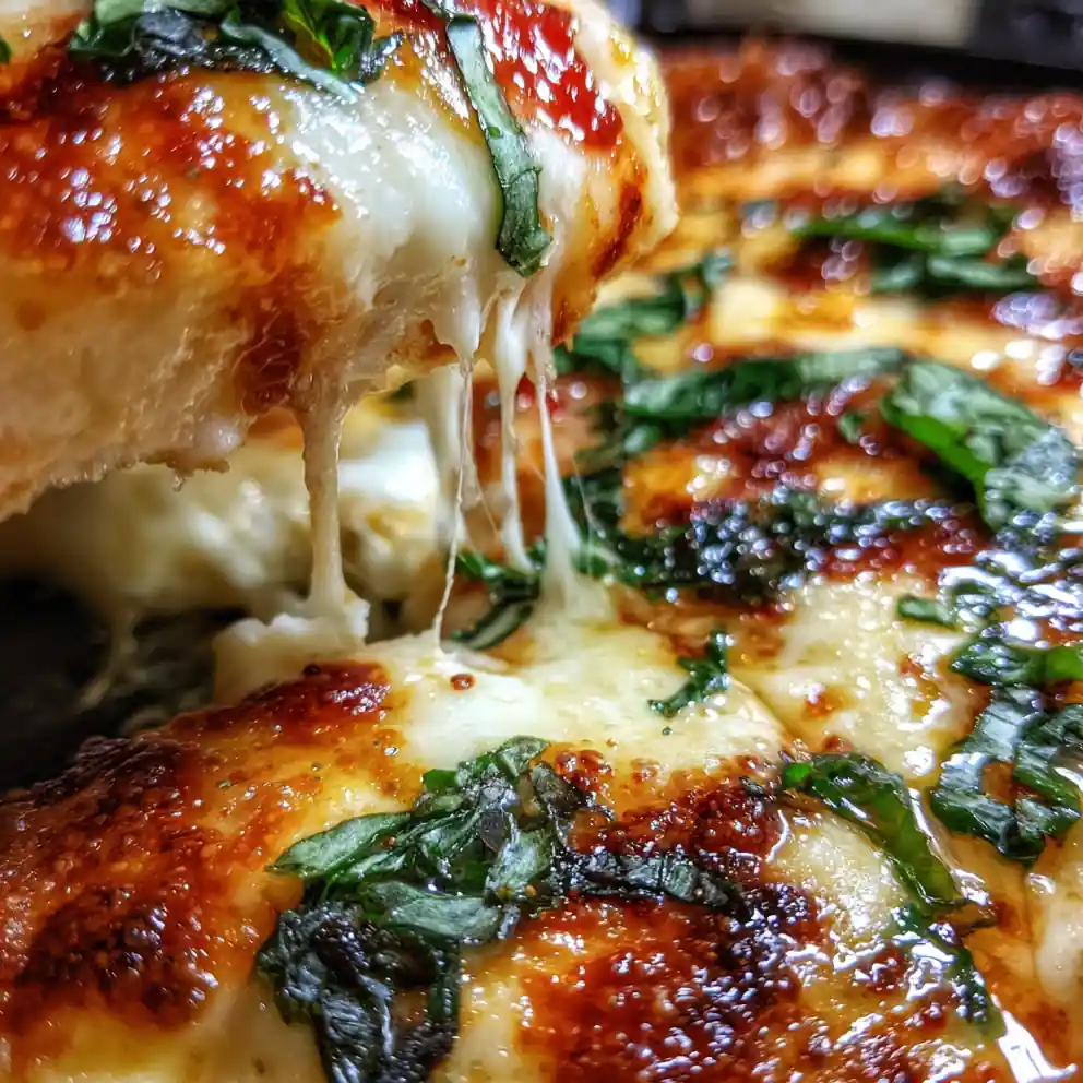 Margherita Pizza Cast Iron Skillet Bake