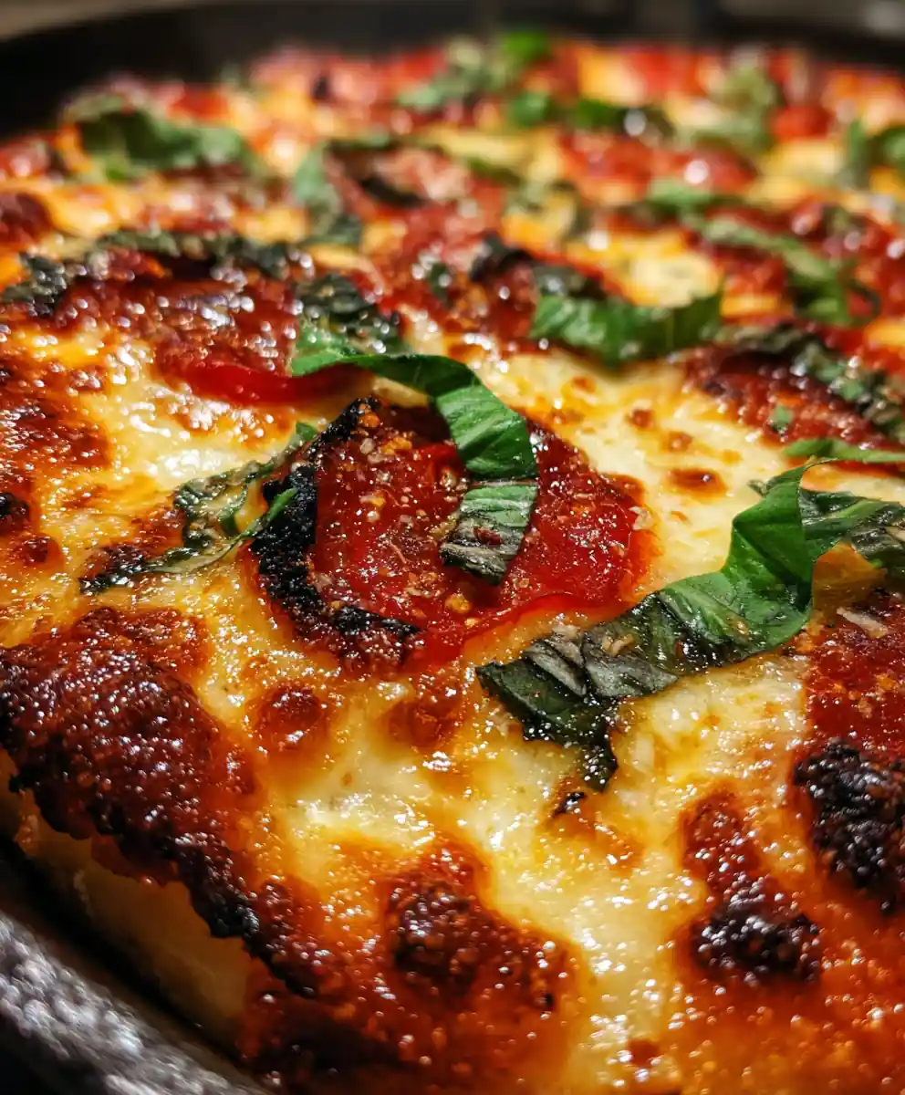 Margherita Pizza Cast Iron Skillet Bake