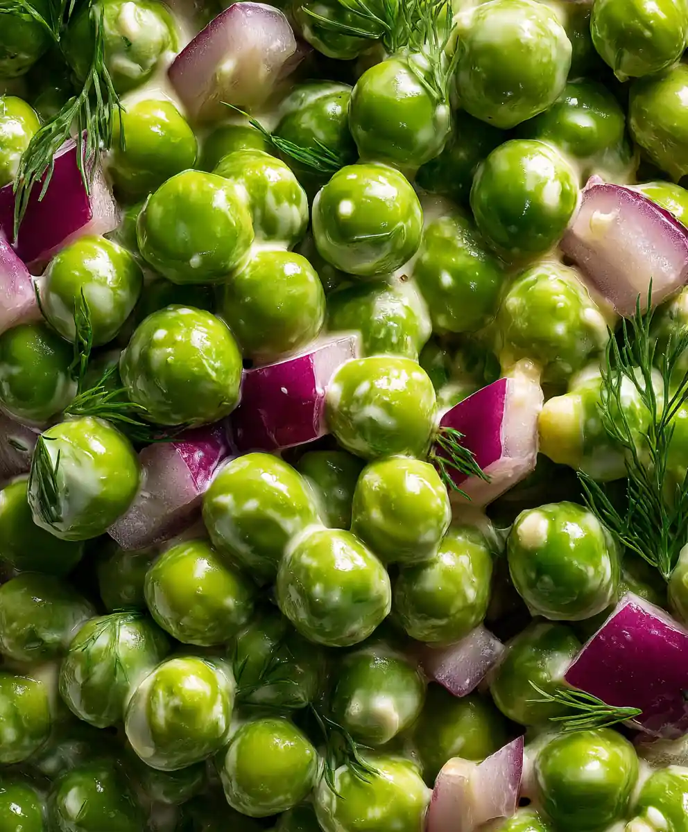 Pea Salad Recipe Creamy Dill Cheddar