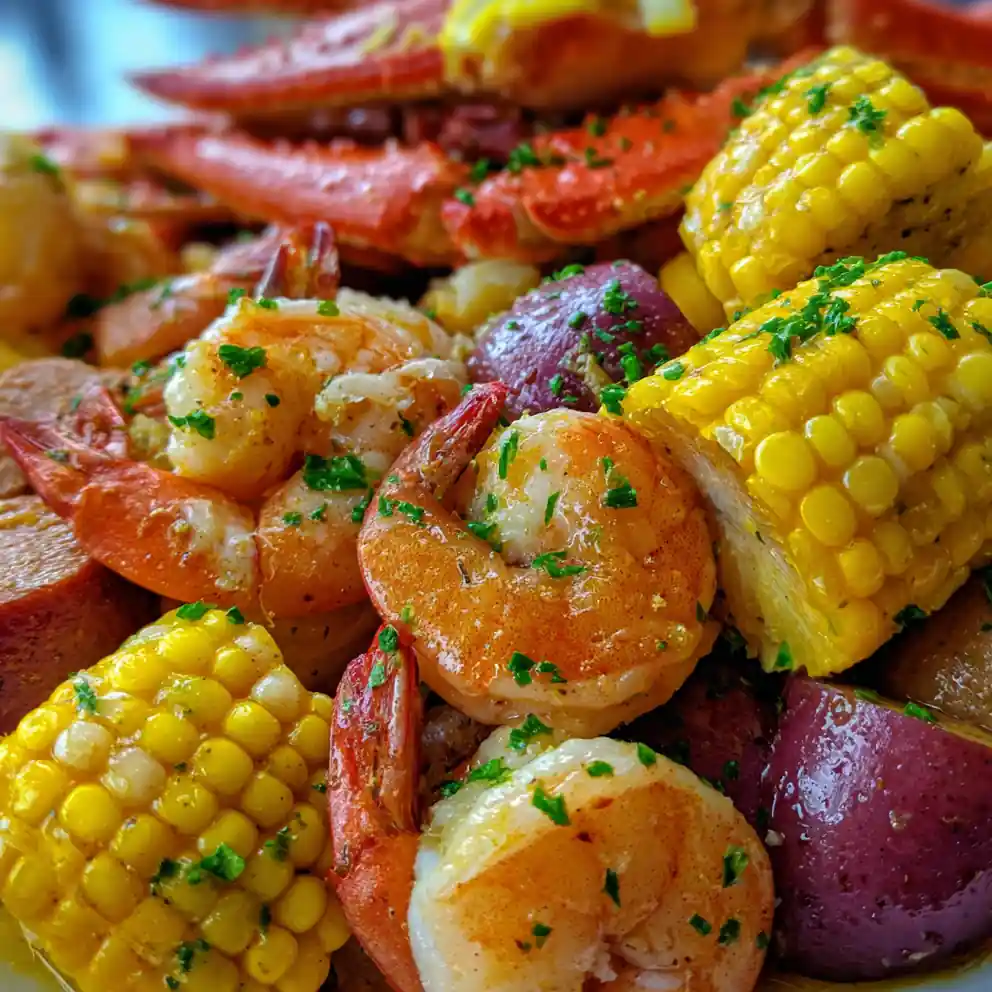 Seafood Boil Recipe with Garlic Butter