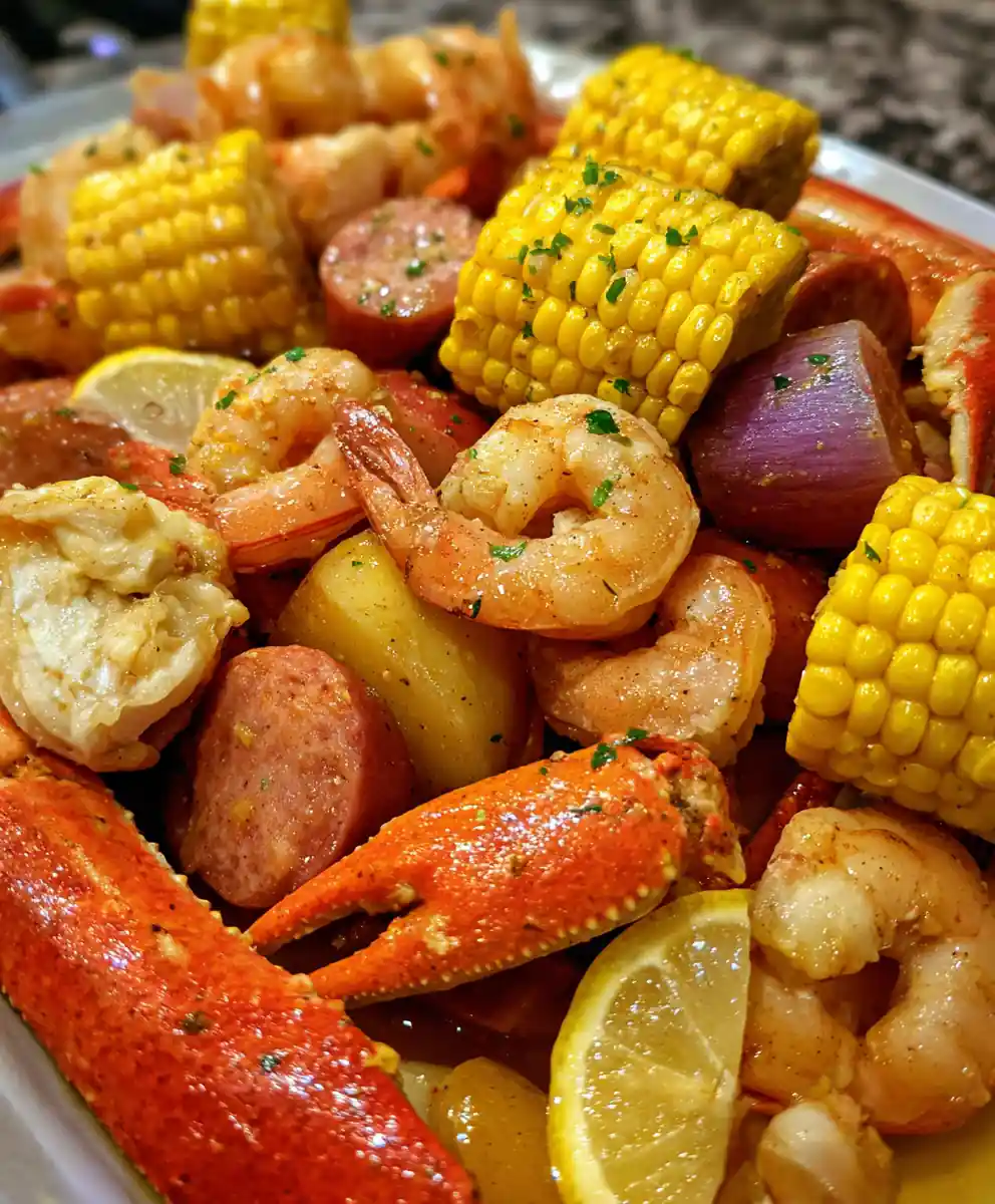 Seafood Boil Recipe with Garlic Butter