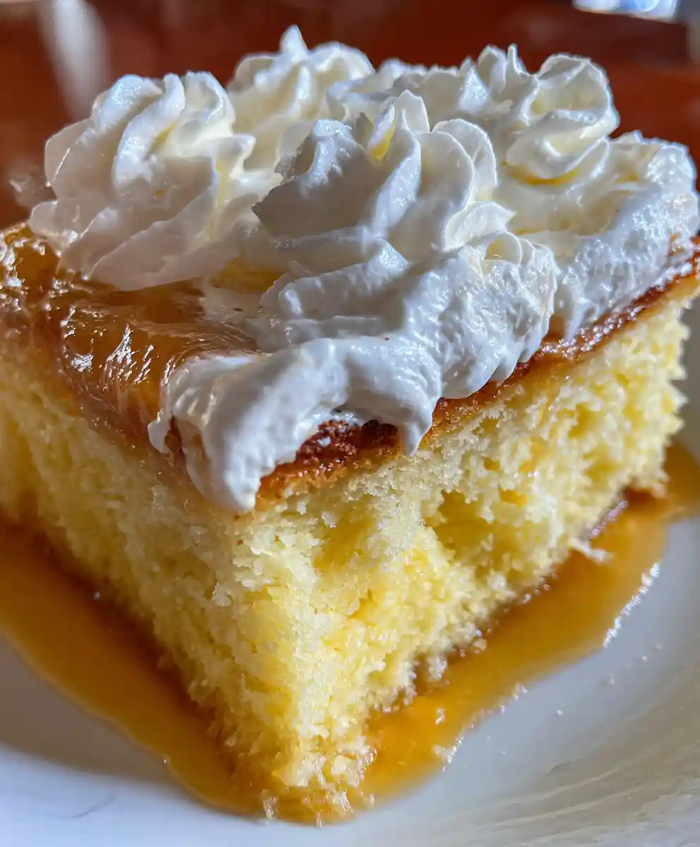 Tres Leches Cake Recipe with Whipped Cream