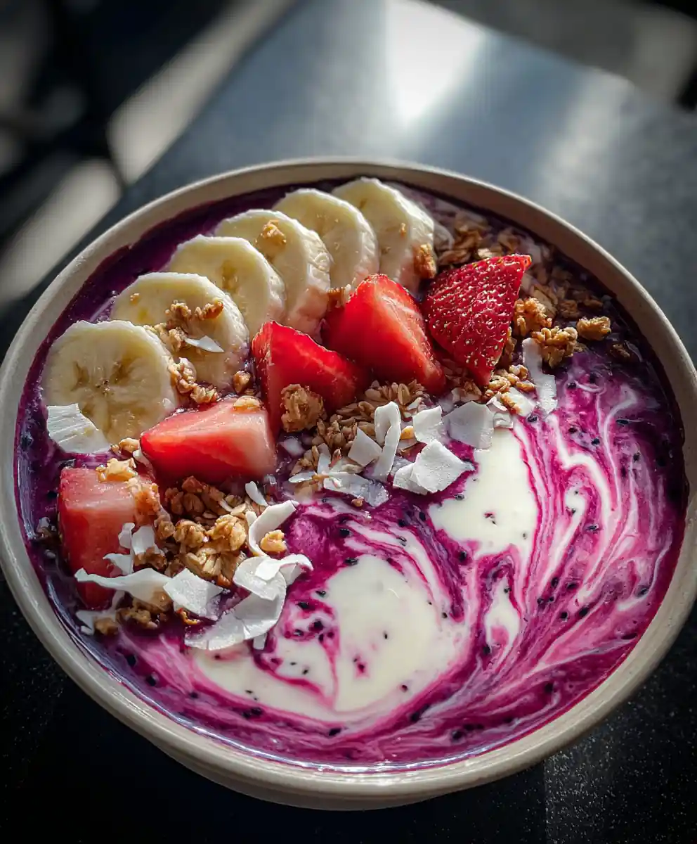 acai bowl recipe Dragon Fruit Swirl
