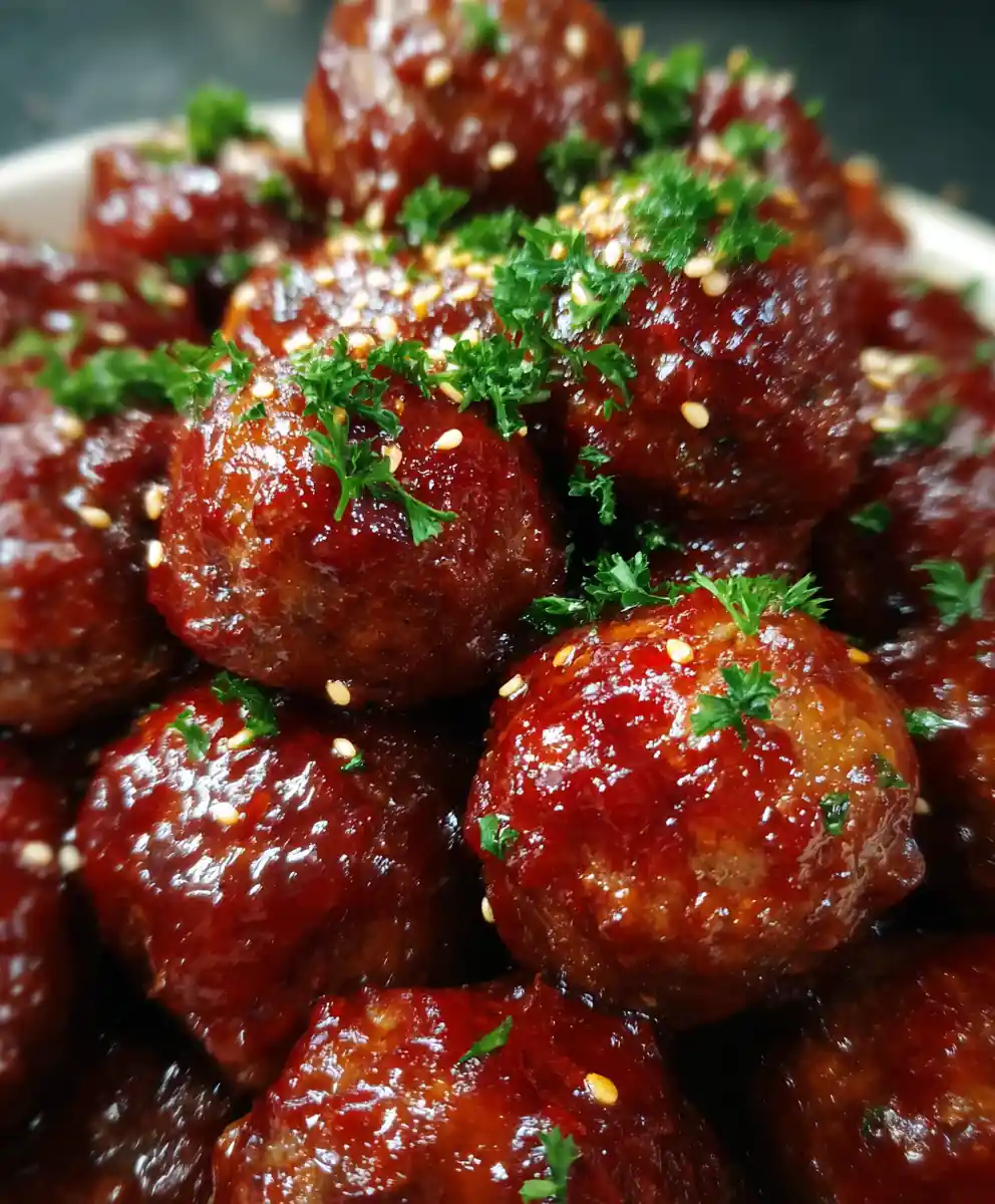 baby shower meatballs recipe Sweet Chili Glaze