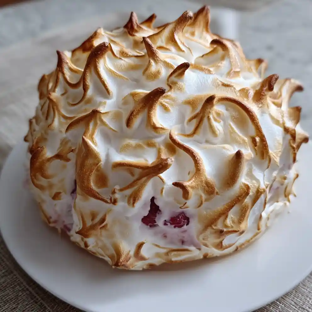 baked alaska recipe Raspberry Ripple Dome