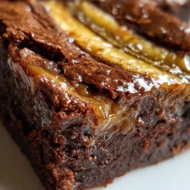 Banana Brownie Recipe Fudgy Slab With Golden Banana Marble 1761425061.2411635