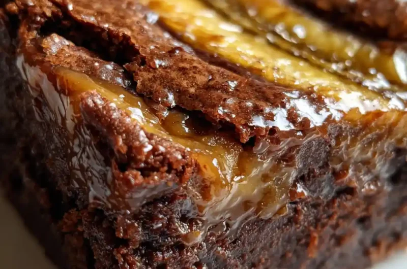Banana Brownie Recipe Fudgy Slab With Golden Banana Marble 1761425061.2411635