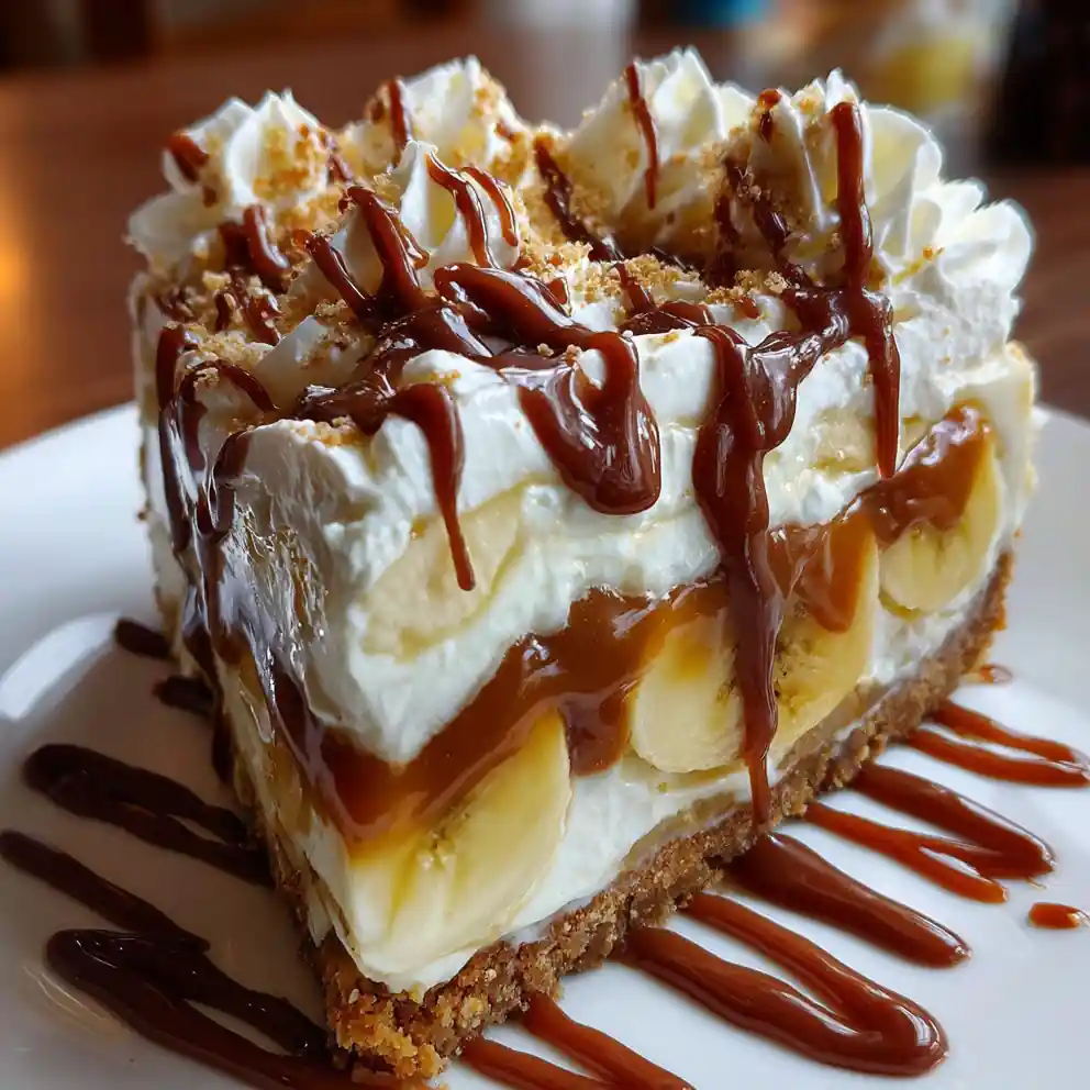 banoffee pie recipe Cocoa Drizzle Top