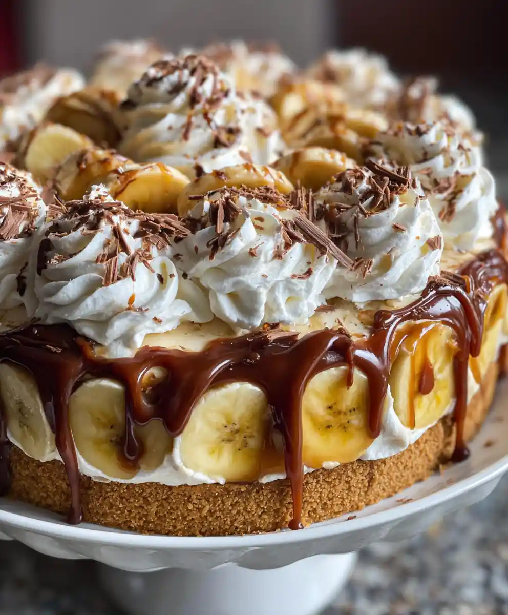 banoffee pie recipe Cocoa Drizzle Top