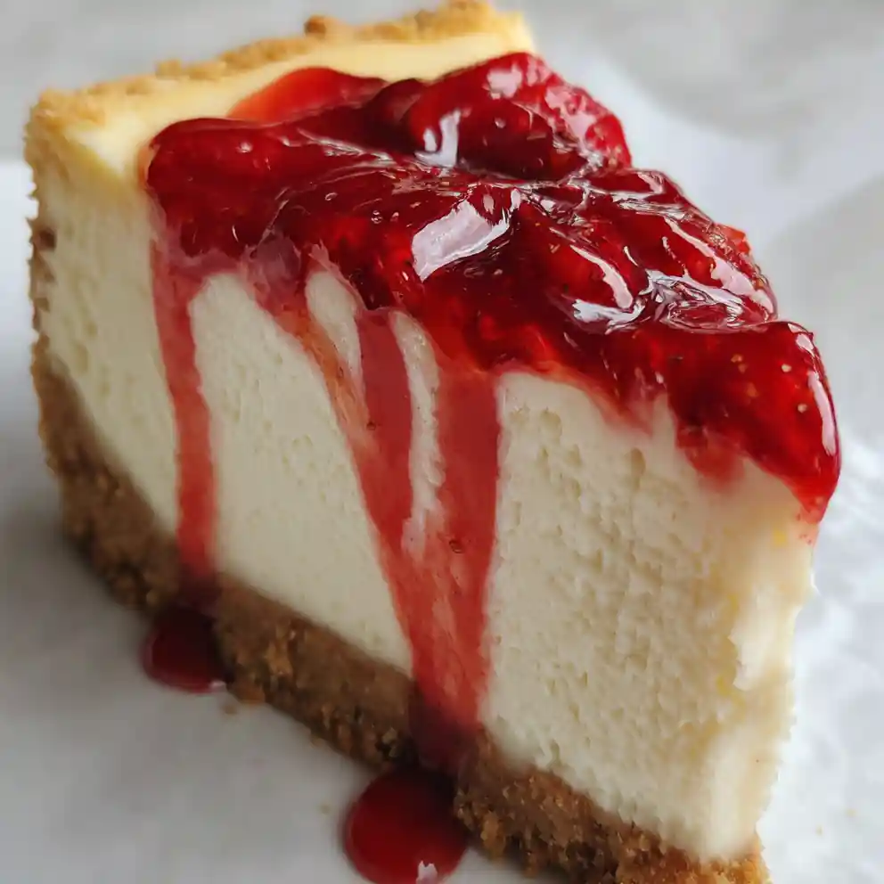 Basic Cheesecake Recipe Strawberry Coulis Ribbon 1760601837.926692
