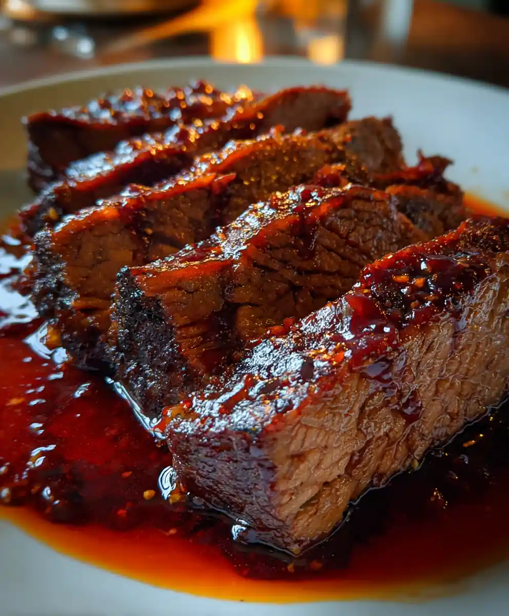 beef brisket recipe Pomegranate Molasses Glaze