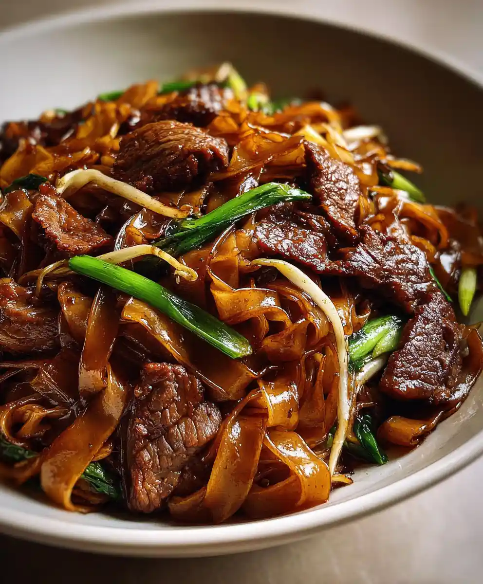 beef chow fun recipe with Dark Soy Gloss