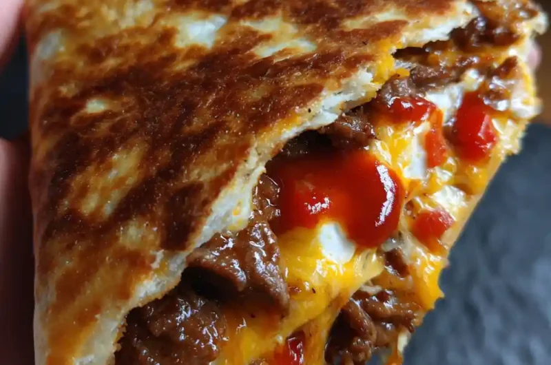 Beef Quesadilla Recipe Charred Tortillas With Salsa Roja Marble 1761412767.7826462