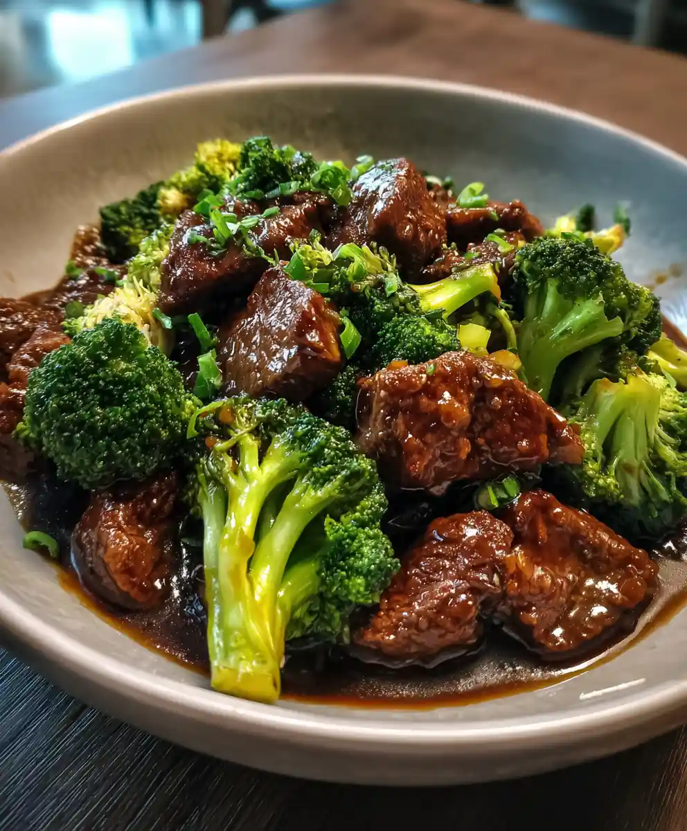 best beef and broccoli recipe Glossy Brown With Emerald Florets