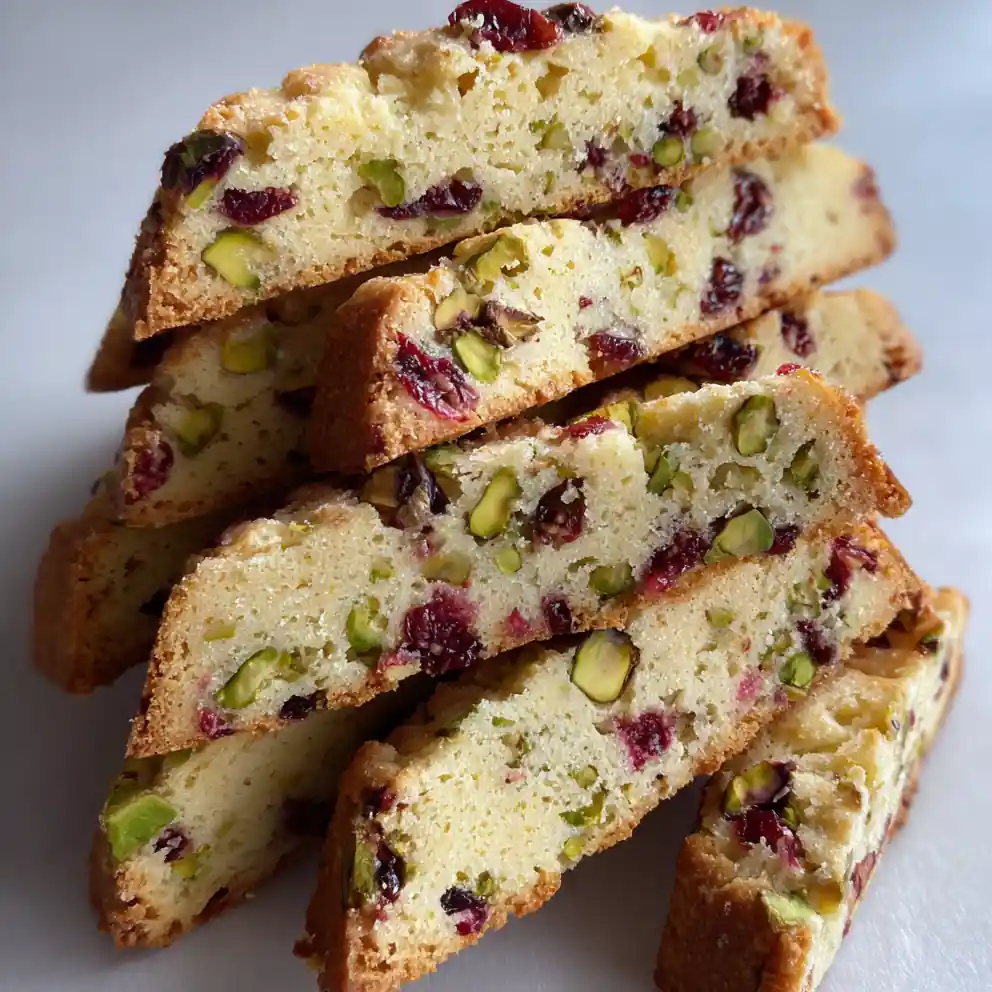Biscotti Recipe Pistachio Studded With Cranberry Streaks 1760289263.4664881