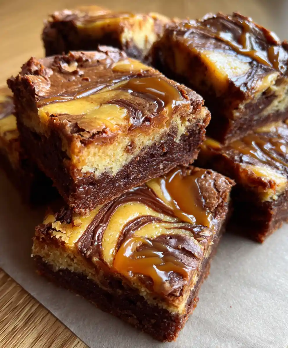 blondies recipe Brown Butter Caramel Swirl