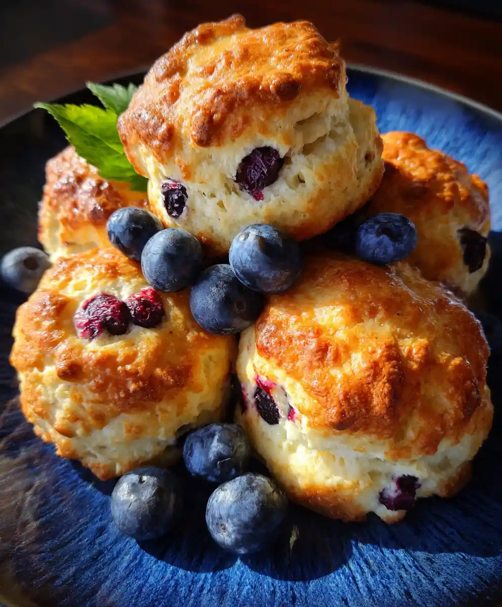 blueberry biscuit recipe Cobalt Burst Buttermilk Rounds