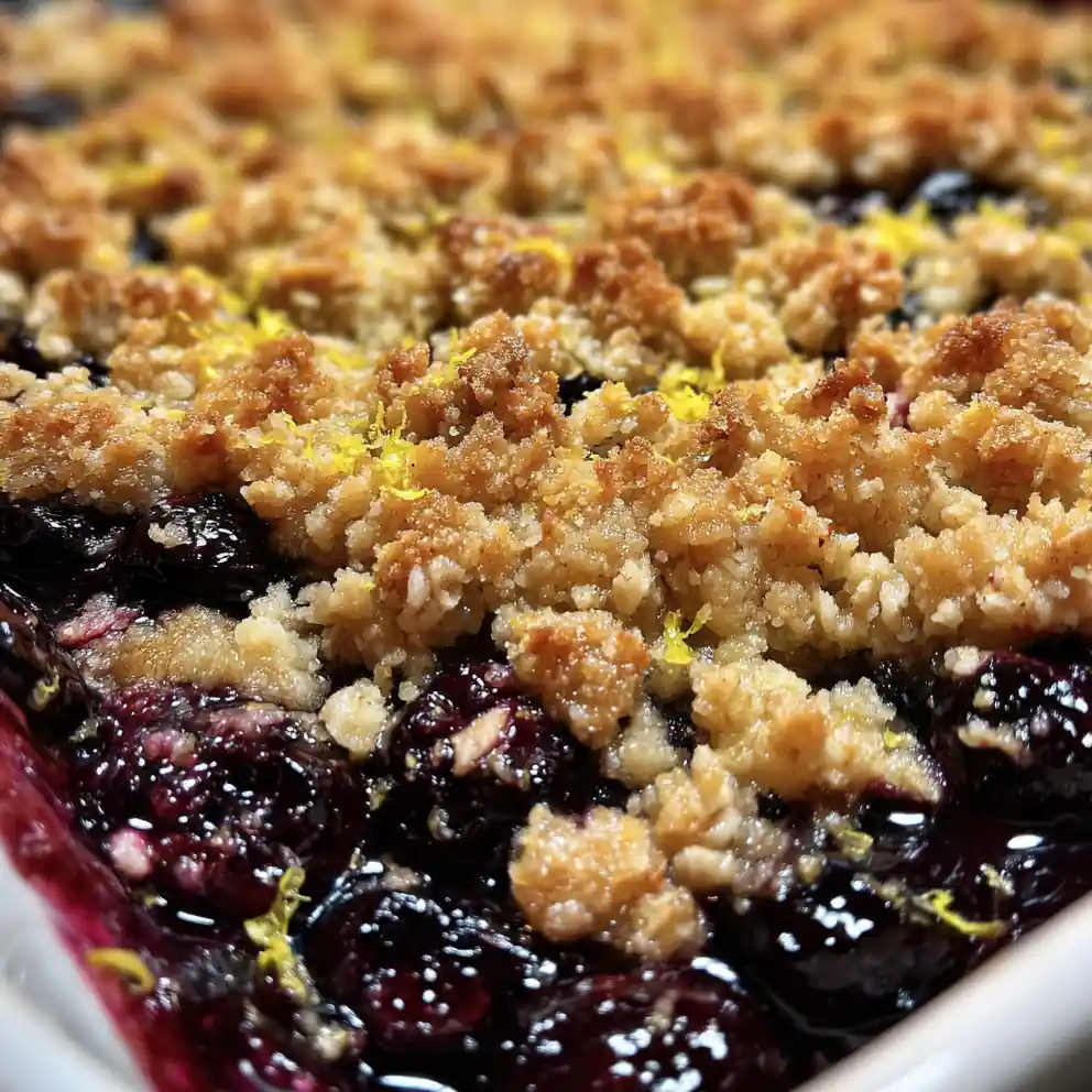 Blueberry Crisp Recipe Lemon Zest Top With Indigo Pools 1760370853.187447