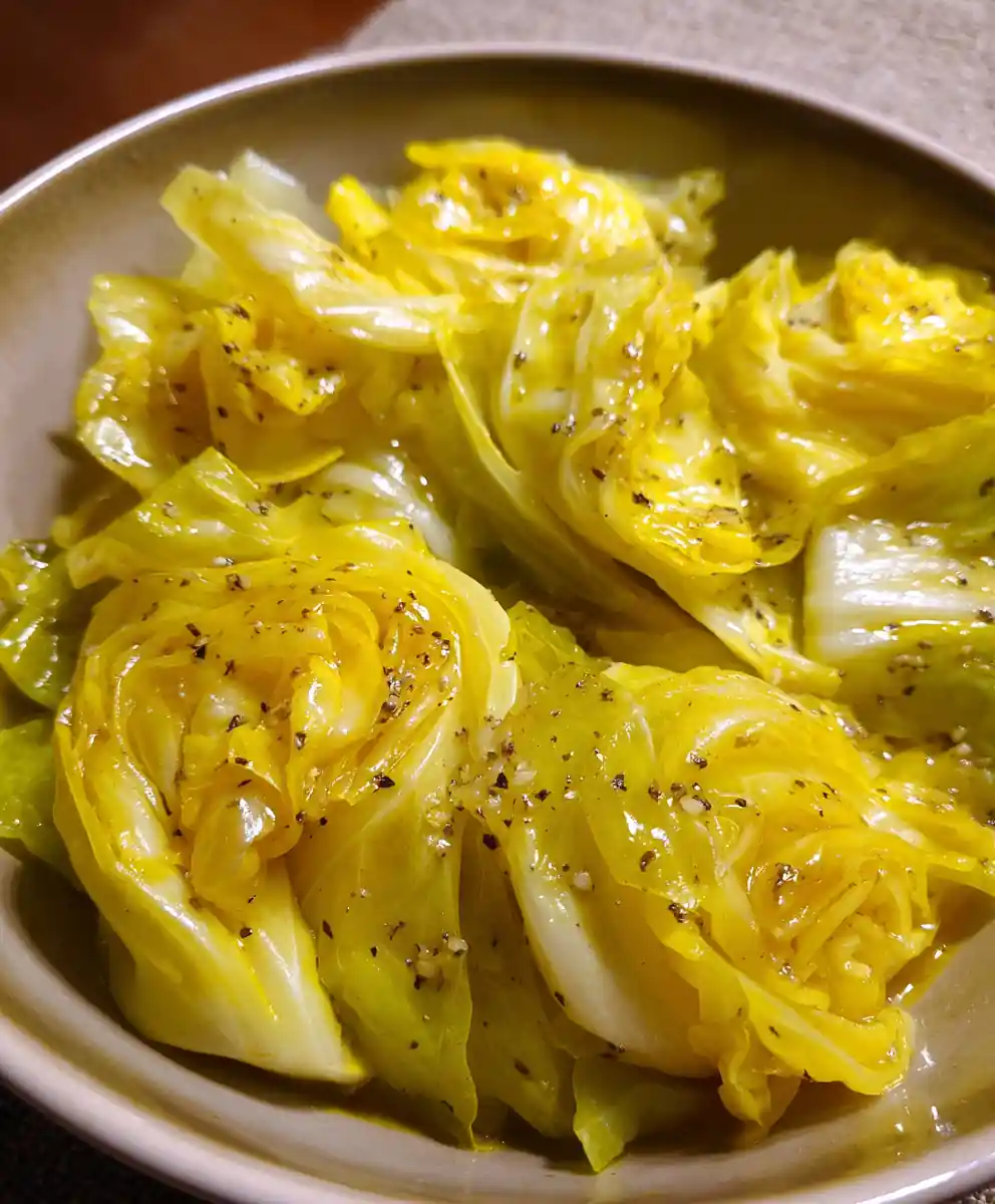 boiled cabbage recipe Turmeric Butter Leaves