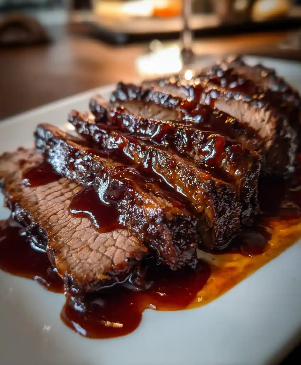 braised brisket recipe Pomegranate Molasses Lacquer