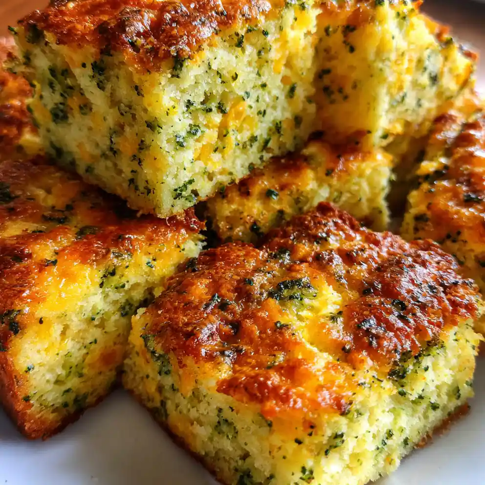 broccoli cornbread recipe Cheddar Green Speckles