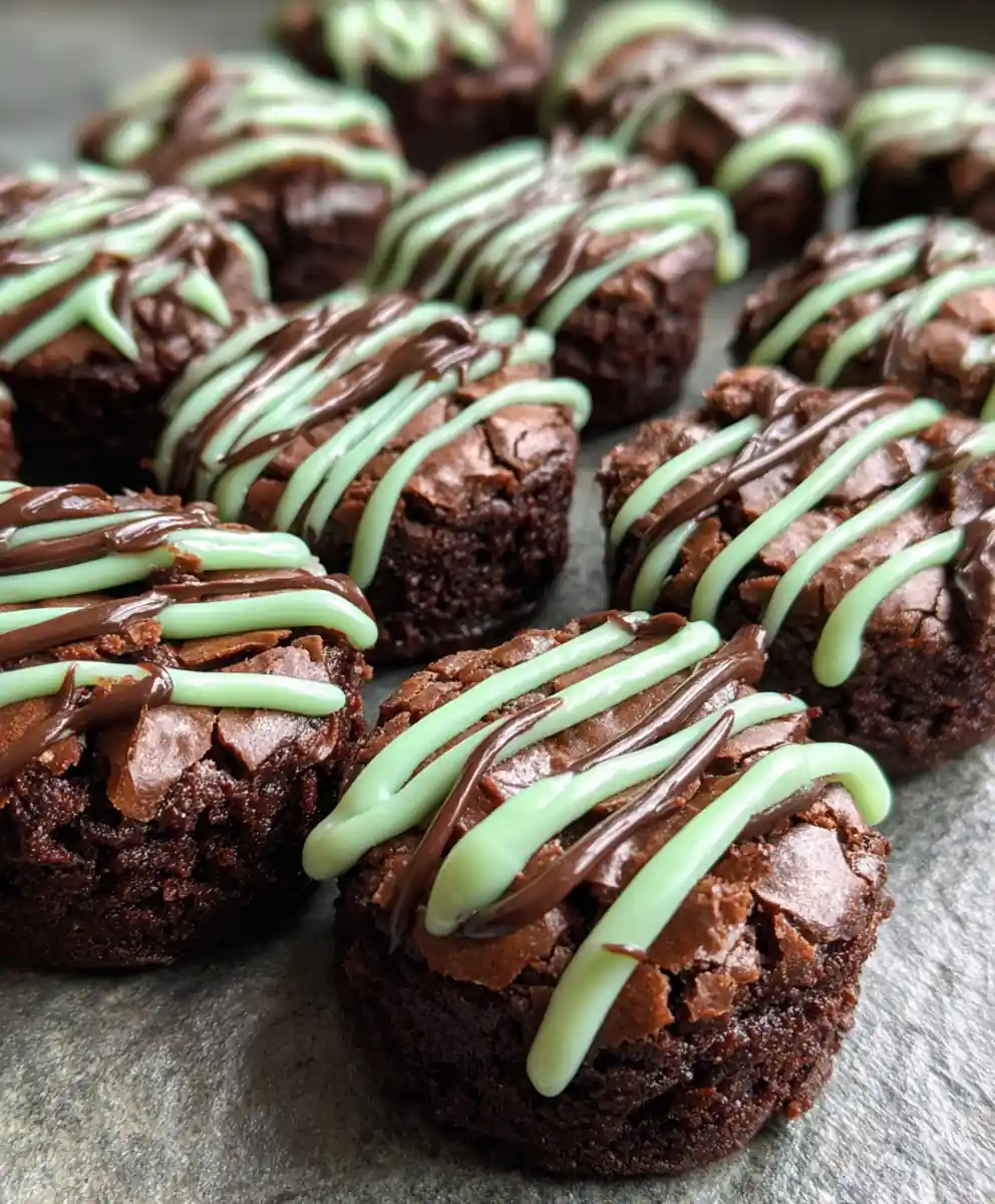 brownie bites recipe Mint Green Drizzle