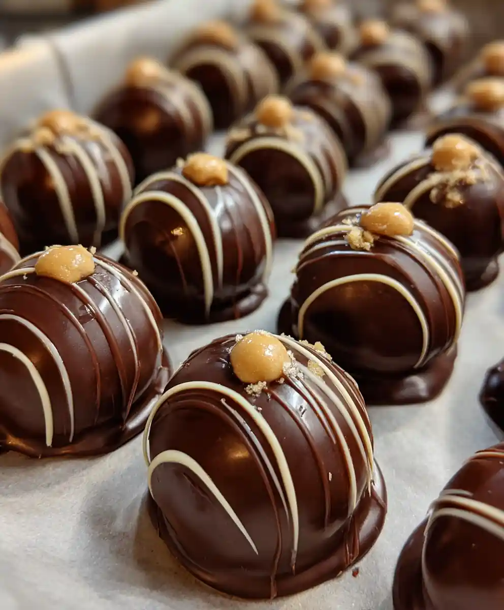 buckeyes recipe Double-Dipped Dark Chocolate Swirl