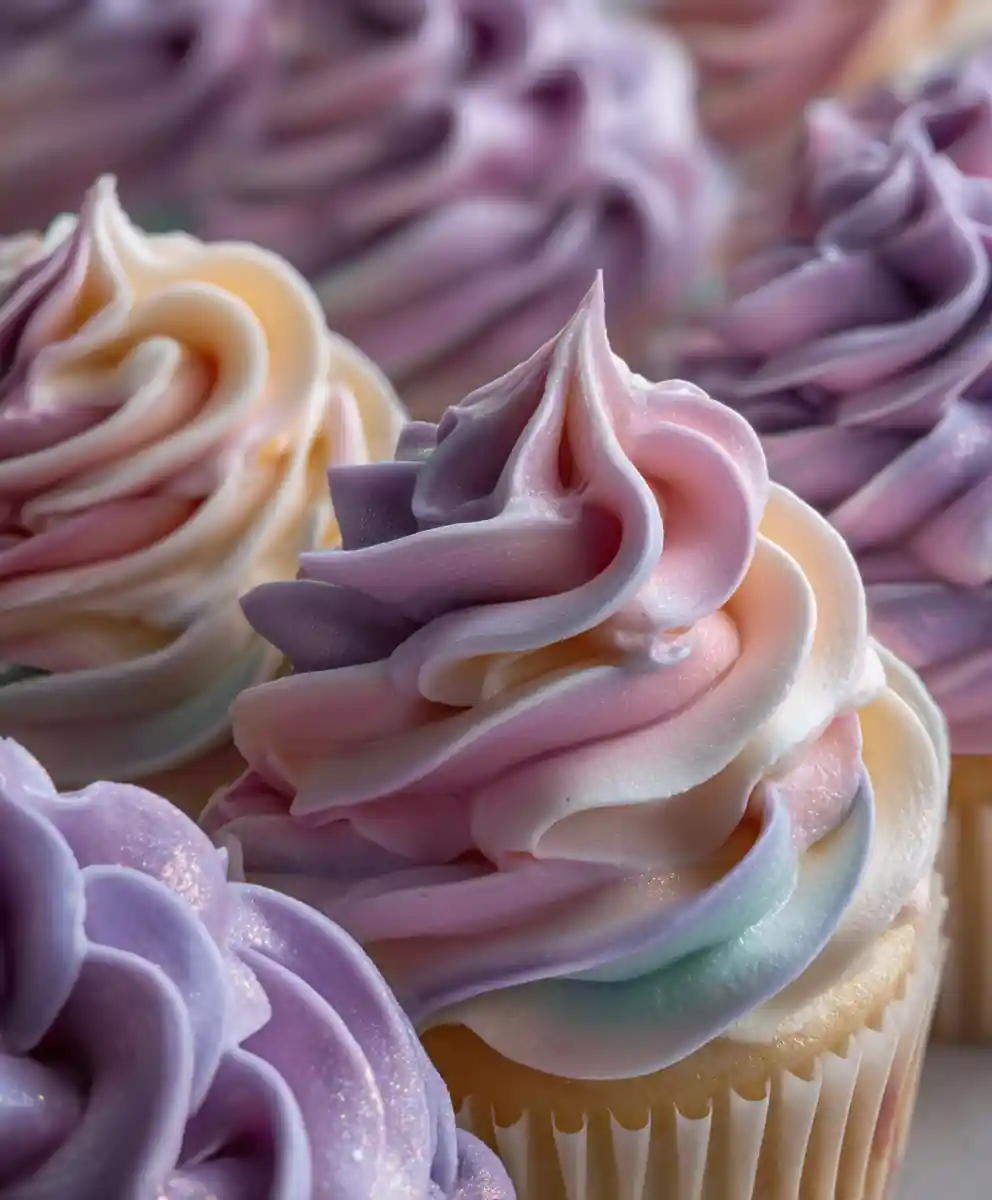 buttercream frosting recipe Pastel Ombre Swirls