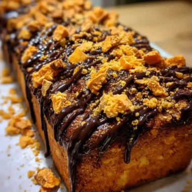 Butterfinger Cake Recipe Chocolate Drizzle With Butterscotch Crumble 1761520549.080071