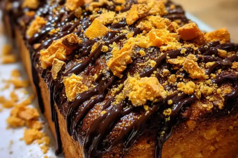Butterfinger Cake Recipe Chocolate Drizzle With Butterscotch Crumble 1761520549.080071