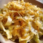 Cabbage And Noodles Recipe With Gingered Amber Onions 1761299641.2555923