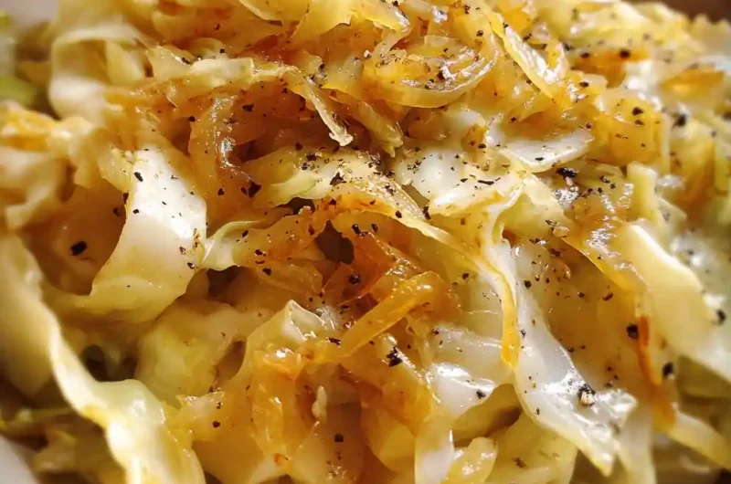 Cabbage And Noodles Recipe With Gingered Amber Onions 1761299641.2555923