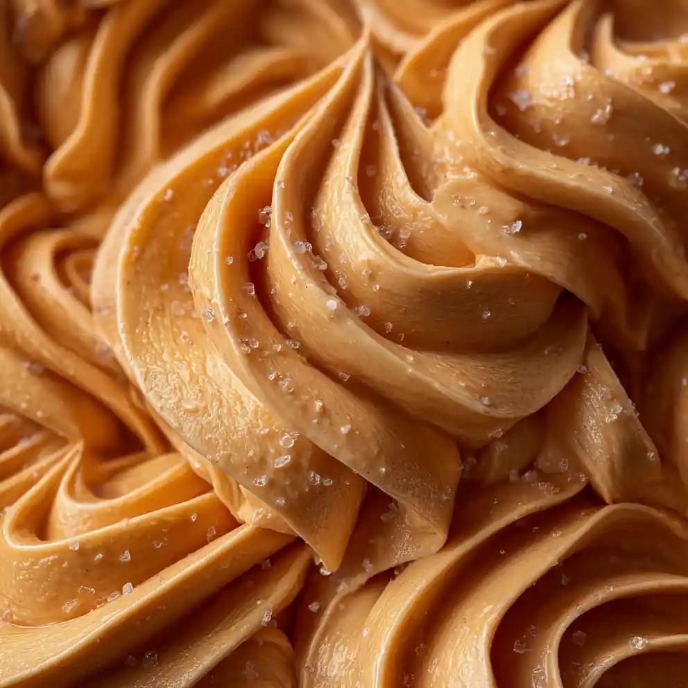 caramel frosting recipe Salted Caramel Ribbon Peaks