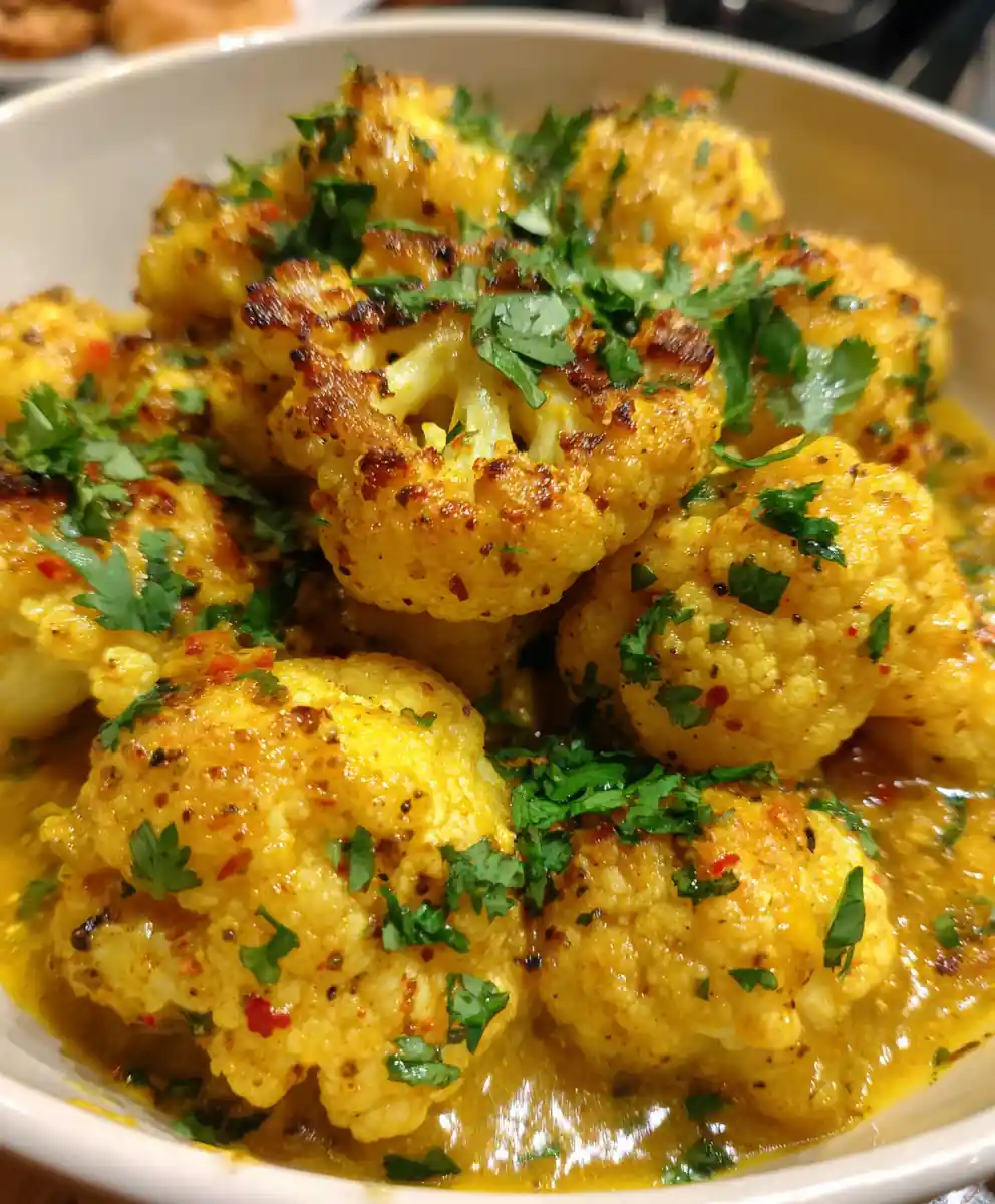 cauliflower curry recipe Turmeric Golden Florets