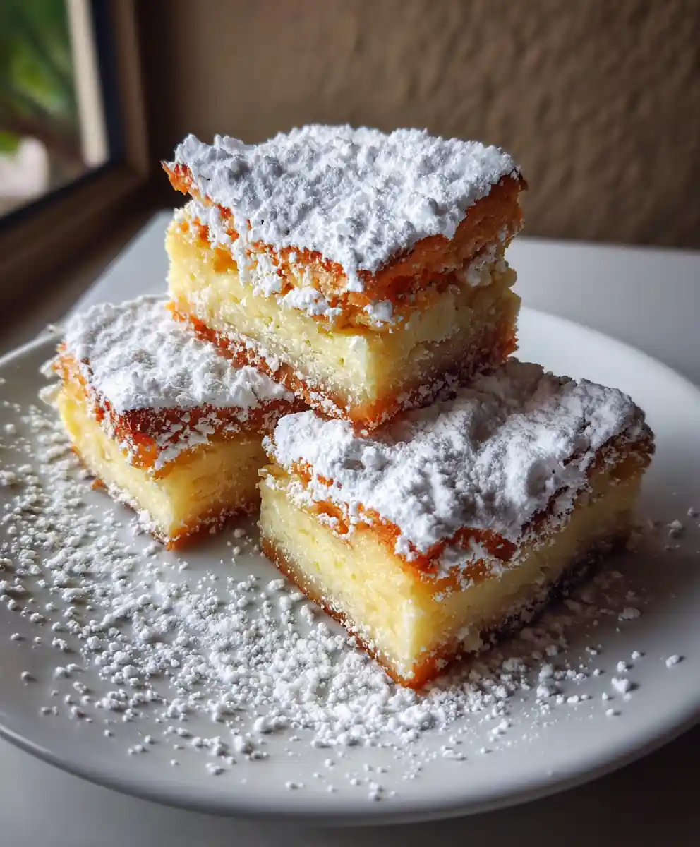 chess bars recipe Powdered Sugar Snow Squares