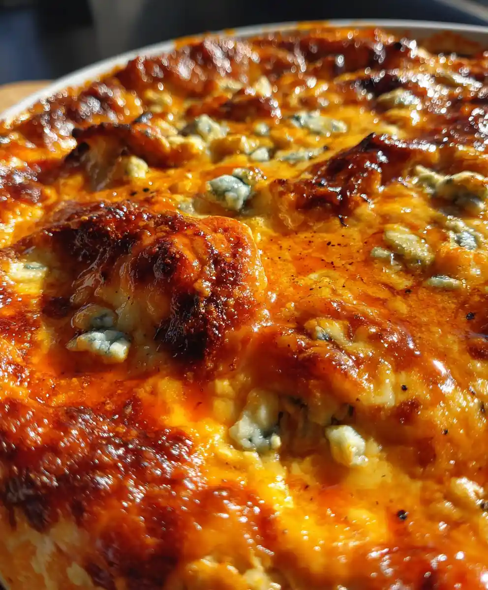 chicken dip recipe Buffalo Swirl With Blue Crumble