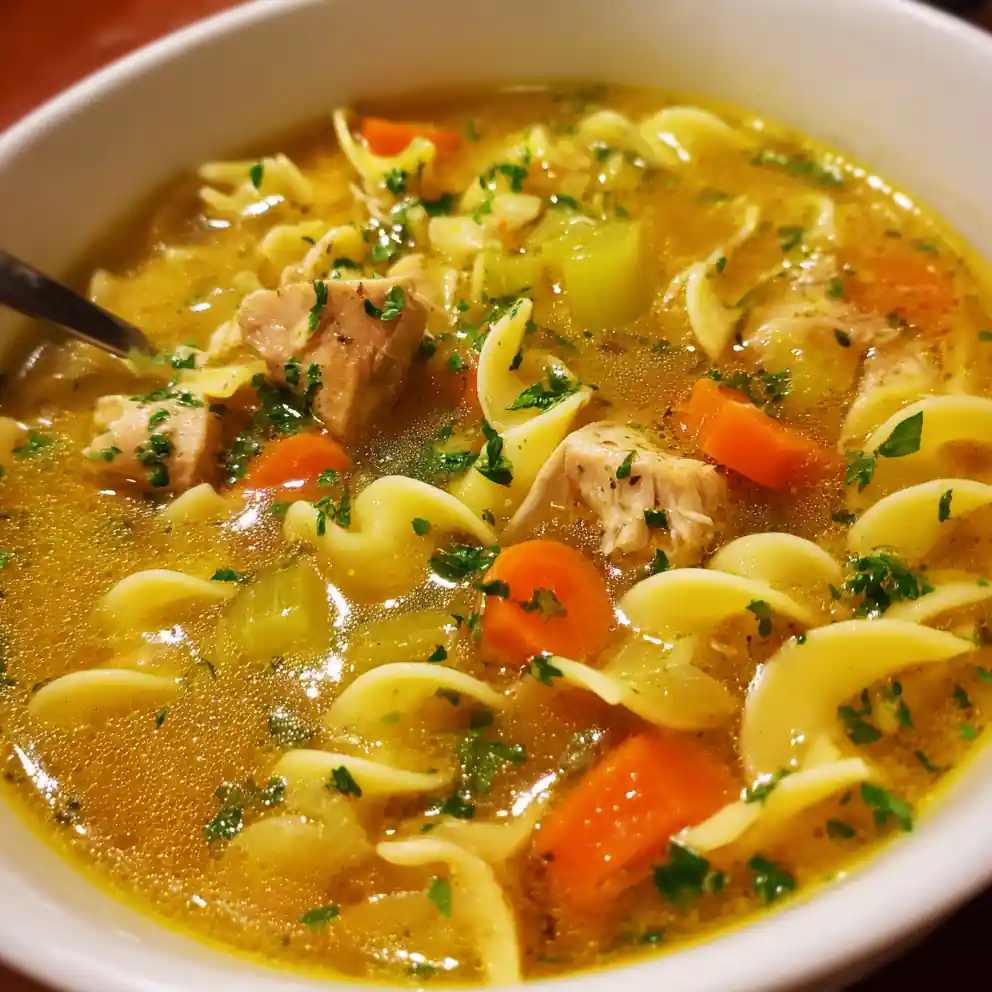 Chicken Noodle Soup Recipe With Egg Noodles Turmeric Broth Golden 1760579501.3013914