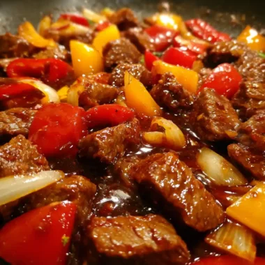 Chinese Pepper Steak Recipe Wok Gloss With Red Peppers 1761519815.418955