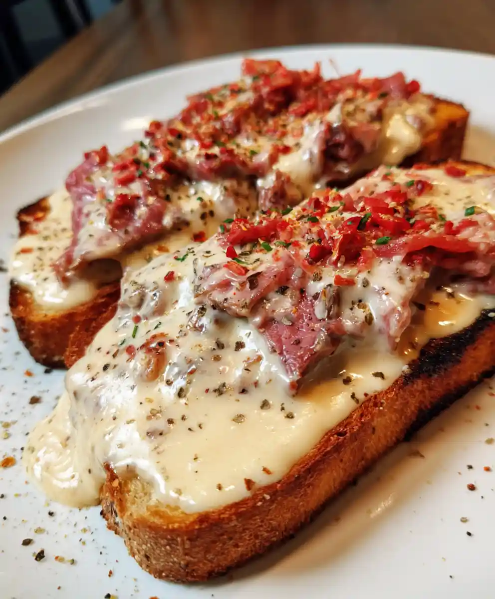 chipped beef on toast recipe Paprika Cream Shingled