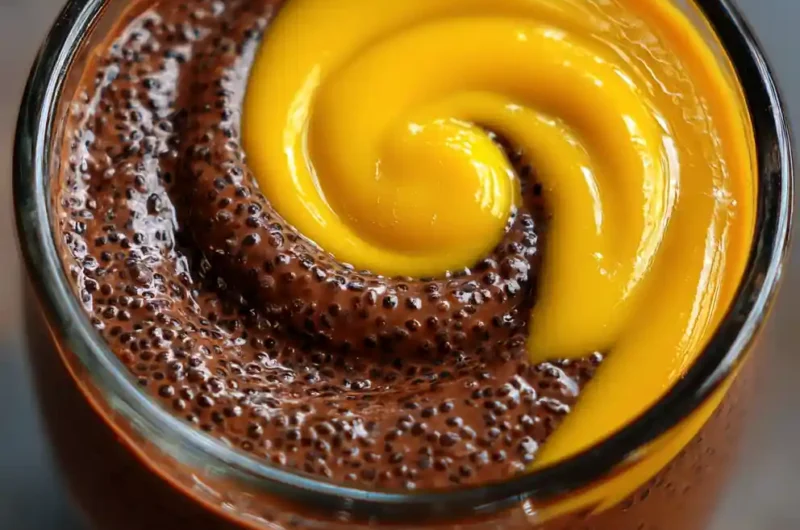 Chocolate Chia Pudding Recipe Dark Cups With Mango Swirl 1761407864.4232714