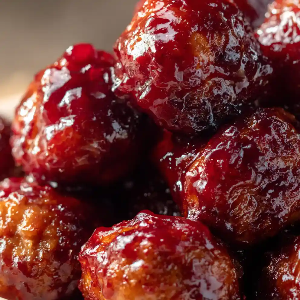 cranberry meatballs recipe Ruby Glazed Party Bites