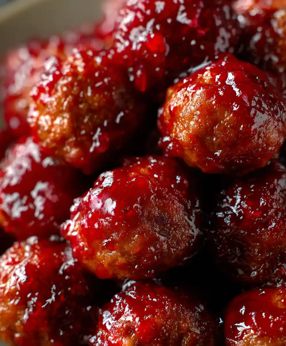 cranberry meatballs recipe Ruby Glazed Party Bites
