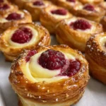 Cream Cheese Danish Recipe Raspberry Rosette With Golden Flake 1761425562.646389