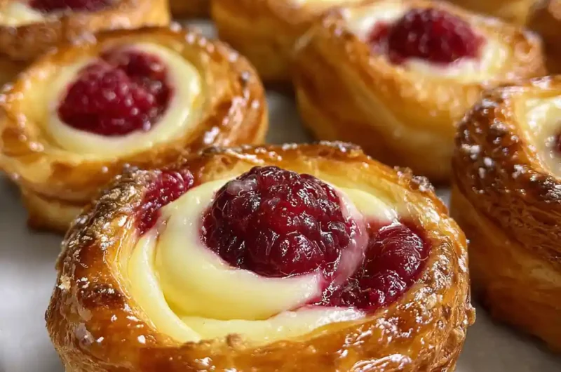 Cream Cheese Danish Recipe Raspberry Rosette With Golden Flake 1761425562.646389