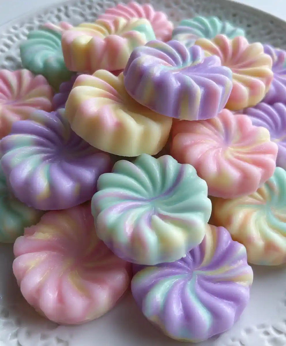 cream cheese mints recipe Pastel Swirl Buttons