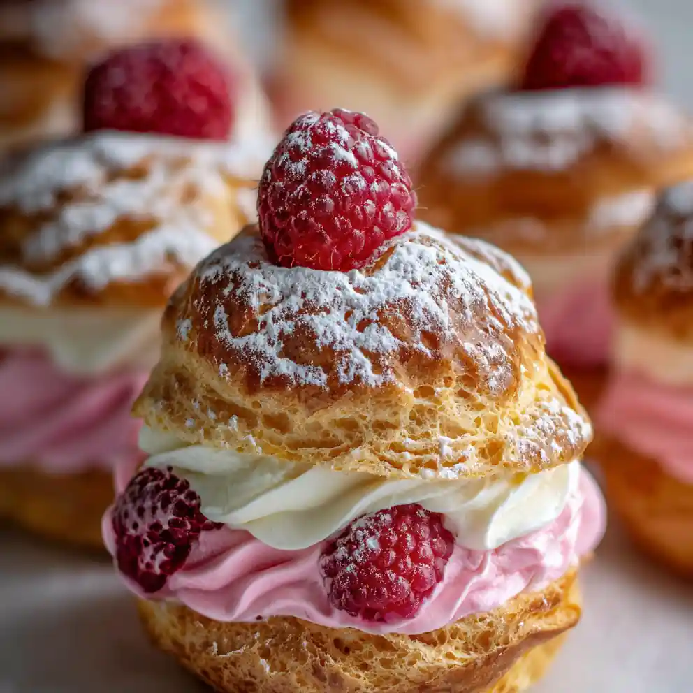 cream puffs recipe Raspberry Sugar Kiss